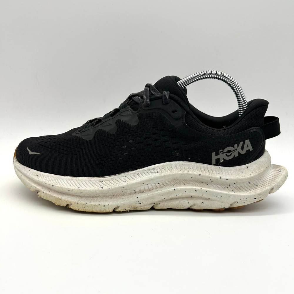 Hoka Kawana 2 Shoes Womens 8 Black White Running Sneakers Neutral Mesh